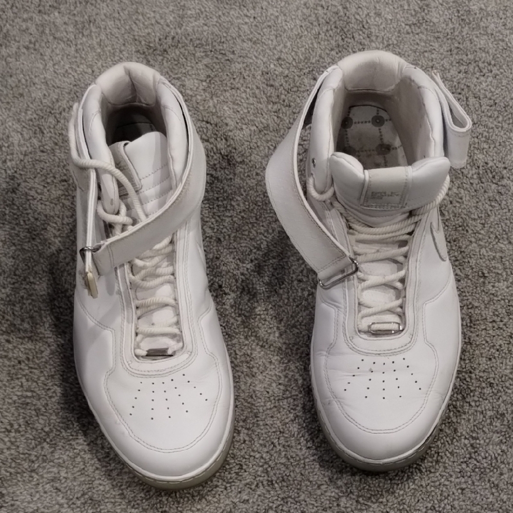 Size 16 Nike White High-Top Sneakers